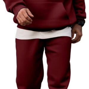 Men's 2 Piece Outfits Hoodie Sweatshirt Tracksuit & Joggers Sweatpants Sweatsuit Set