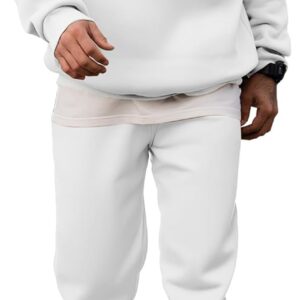 Men's 2 Piece Outfits Crew Neck Sweatshirt Tracksuit & Joggers Sweatpants Sweatsuit Set