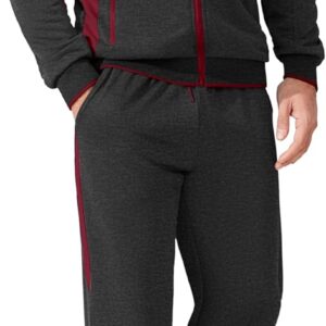 Men's Tracksuits 2 Piece Athletic Track Suit Jogging Running Sweatsuits Casual Warm Full Zip Sports Set