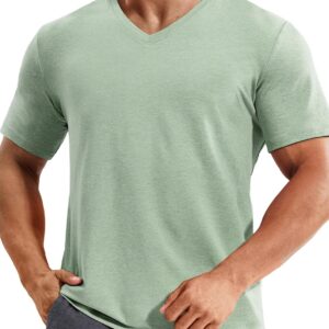 Mens Dry Fit V Neck T-Shirts Workout Soft Short Sleeve Moisture Wicking Running Athletic Gym Casual Tee Tops
