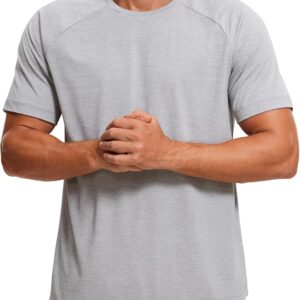 Lightweight Short Sleeve T-Shirt for Men Quick Dry Workout Running Athletic Tee Shirt Tops